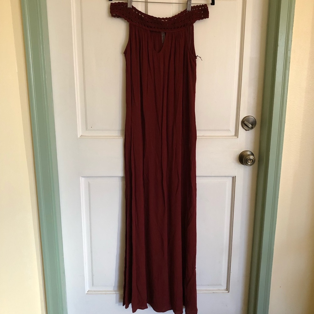 Chestnut maxi dress